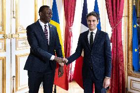 Gabriel Attal Meets with Chad Prime Minister - Paris