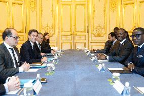 Gabriel Attal Meets with Chad Prime Minister - Paris