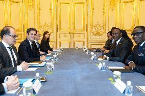 Gabriel Attal Meets with Chad Prime Minister - Paris