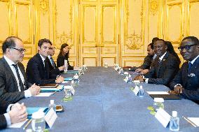 Gabriel Attal Meets with Chad Prime Minister - Paris