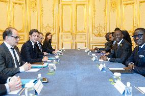 Gabriel Attal Meets with Chad Prime Minister - Paris