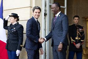 Gabriel Attal meets with Chad Prime Minister - Paris