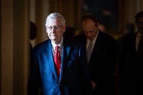 Senate Majority Leader Mitch McConnell at the U.S. Capitol