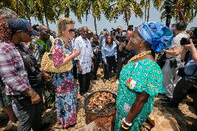 Queen Mathilde Visit To Ivory Coast