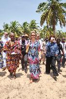 Queen Mathilde Visit To Ivory Coast