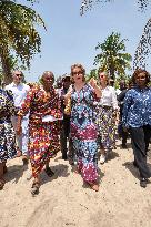 Queen Mathilde Visit To Ivory Coast