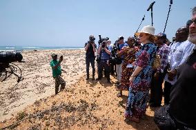 Queen Mathilde Visit To Ivory Coast