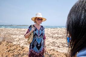 Queen Mathilde Visit To Ivory Coast