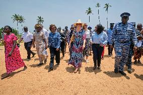 Queen Mathilde Visit To Ivory Coast