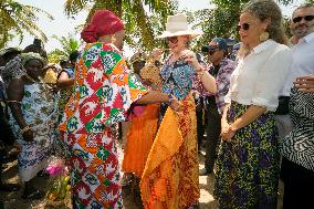 Queen Mathilde Visit To Ivory Coast