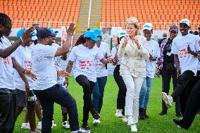 Queen Mathilde Visit To Ivory Coast