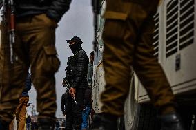 Tight Security In Kashmir