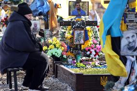 Tribute to perished soldiers of 113th Separate Territorial Defence Brigade in Kharkiv