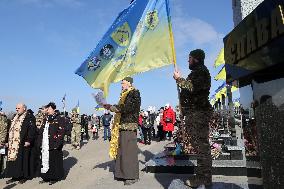 Tribute to perished soldiers of 113th Separate Territorial Defence Brigade in Kharkiv