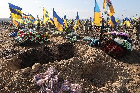 Tribute to perished soldiers of 113th Separate Territorial Defence Brigade in Kharkiv