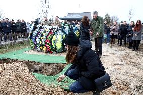 Memorial service for Ukrainian defender Daniil Semenenko in Bucha