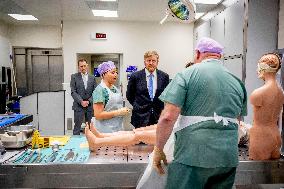 King Willem Alexander Working Visit To NFI