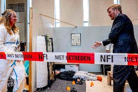 King Willem Alexander Working Visit To NFI
