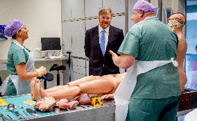 King Willem Alexander Working Visit To NFI