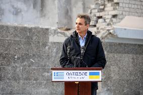 PM of Greece and President of Ukraine hold joint briefing in Odesa