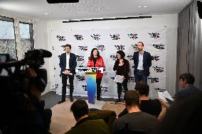LFI Press conference to present a list for European elections - Paris