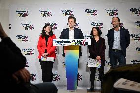 LFI Press conference to present a list for European elections - Paris