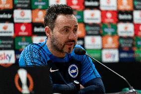 Brighton & Hove Albion Press Conference And Training Session