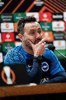 Brighton & Hove Albion Press Conference And Training Session