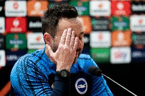 Brighton & Hove Albion Press Conference And Training Session