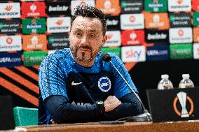 Brighton & Hove Albion Press Conference And Training Session