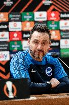 Brighton & Hove Albion Press Conference And Training Session