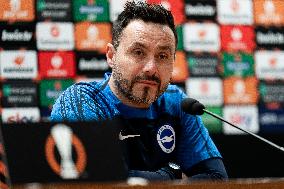 Brighton & Hove Albion Press Conference And Training Session