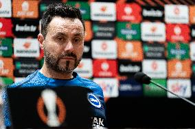 Brighton & Hove Albion Press Conference And Training Session