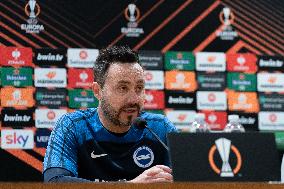 Brighton & Hove Albion Press Conference And Training Session