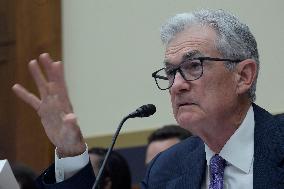 Chair Jerome Powell Hold A Monetary Policy Report Hearing