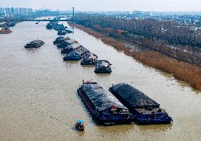 Cargo Ships Across Beijing-Hangzhou Grand Canal