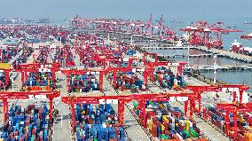 China Goods Trade Import and Export Value Total Growth in 2024