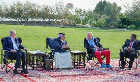 King of Bahrain Meets King Emeritus Juan Carlos I - Manama