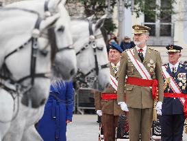 King Felipe Marks A Regiment’s Anniversary - Valladolid