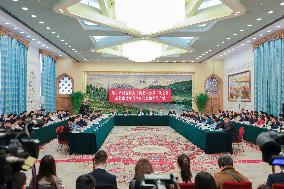 (TWO SESSIONS) CHINA-BEIJING-NPC-XINJIANG-DELEGATION-GROUP MEETING (CN)