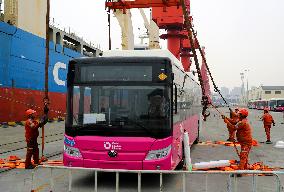 New Energy Bus Export in Qingdao