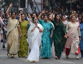 Mamata Banerjee Leads 'Women's Rights' Rally