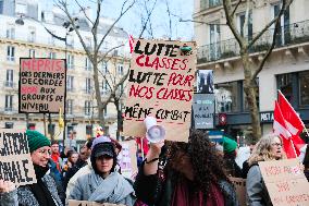 Seine-Saint-Denis Teachers Demonstrate For An Emergency Plan