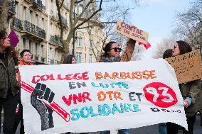 Seine-Saint-Denis Teachers Demonstrate For An Emergency Plan