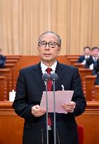 (TWO SESSIONS) CHINA-BEIJING-LI HONGZHONG-NPC-ANNUAL SESSION-SECOND PLENARY MEETING (CN)