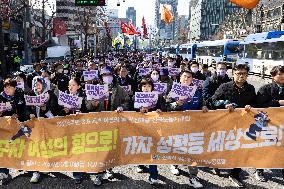 2024 Women's Strike Organizing Committee, International Women's Day Strike Rally