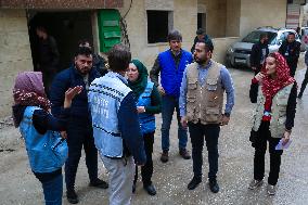 UN Delegation Visits A School - Idlib