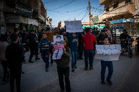 Syrians Protest Against HTS Islamist Organisation - Idlib