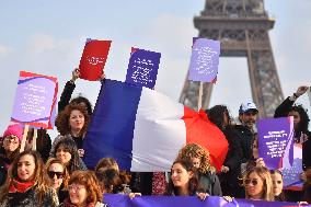 Rally Against Violence Against Women - Paris