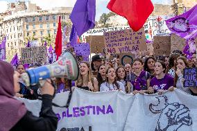 Women's Day Demonstration In Barcelona
